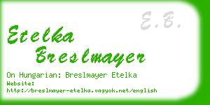 etelka breslmayer business card